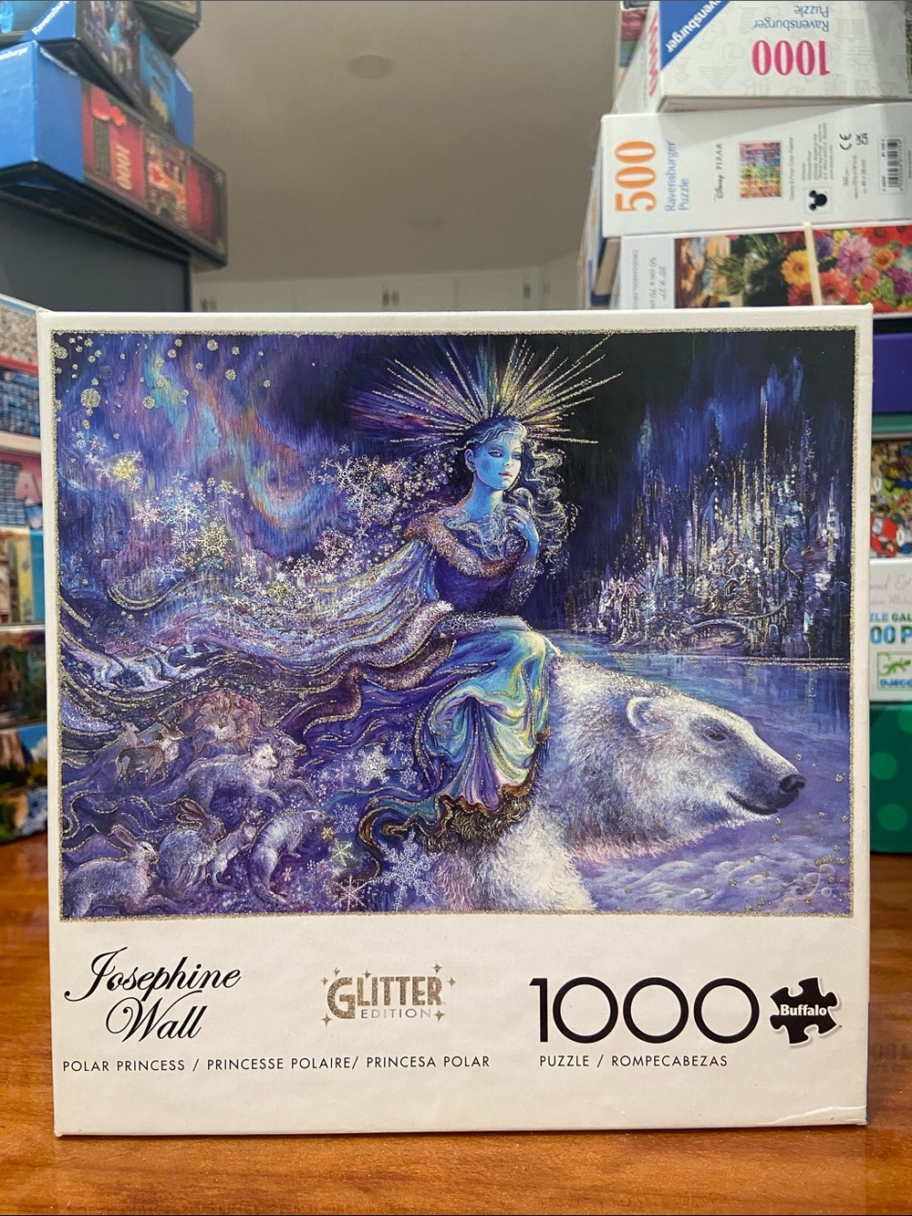 Buffalo Josephine Wall Polar Princess - 1000 Piece Glitter Puzzle